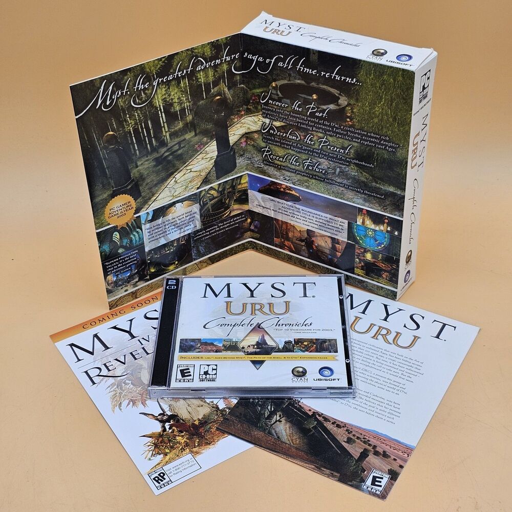 Myst URU Complete Chronicles PC CD-Rom Game In Box